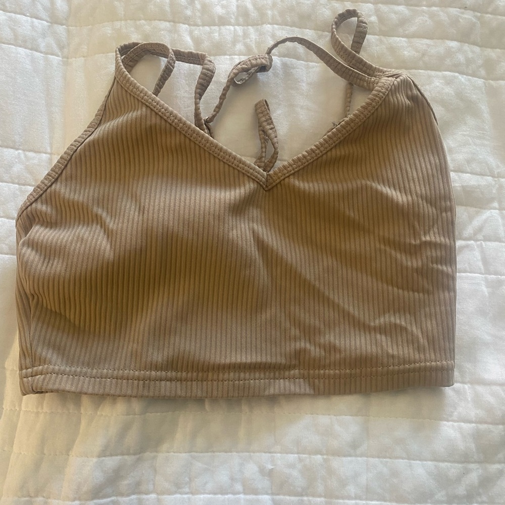 tan tank top